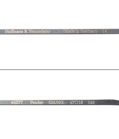 Haffmans & Neumeister 伊達メガネ アイウェア 47□18 Fender 44277 メンズ レディース ハフマンス&ノイマイスター