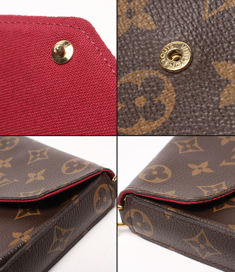 LOUIS VUITTON 2wayチェーンショルダーバッグ クラッチバッグ 斜め掛け ポシェット フェリシー モノグラム M81896 レディース ルイ・ヴィトン