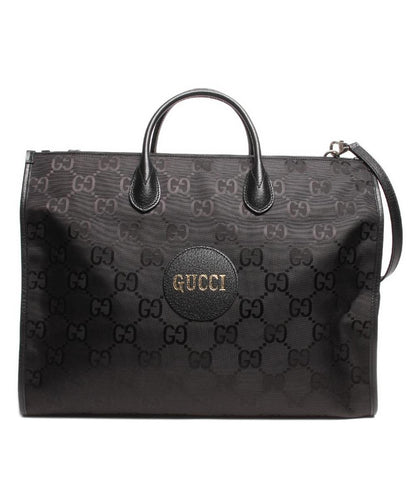 グッチ トートバッグ シルバー金具 フック開閉式 オフザグリッド ナイロン レザー 630353 525040 ユニセックス GUCCI