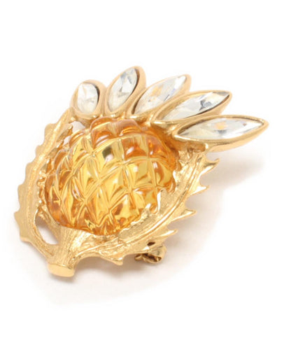 YVES SAINT LAURENT ブローチ パイナップルモチーフ レディース イヴ・サンローラン