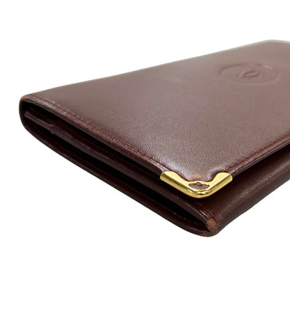 カルティエ 二つ折り長財布 レザー マストライン レディース Cartier
