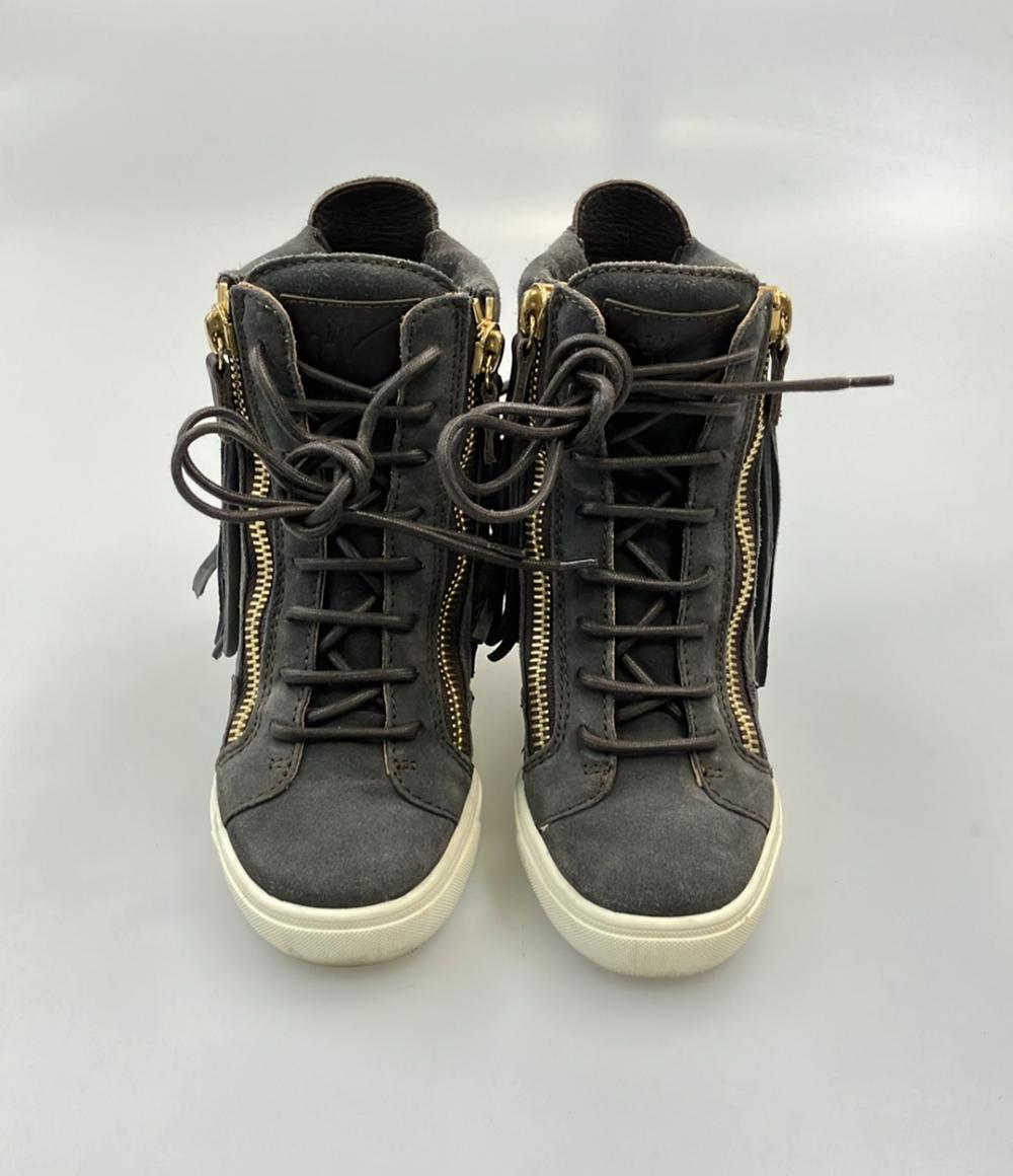 確認用画像☆GIUSEPPE ZANOTTI DESIGN フラットシューズ JANIEE PLUS 90: Boots Black | Giuseppe Zanotti