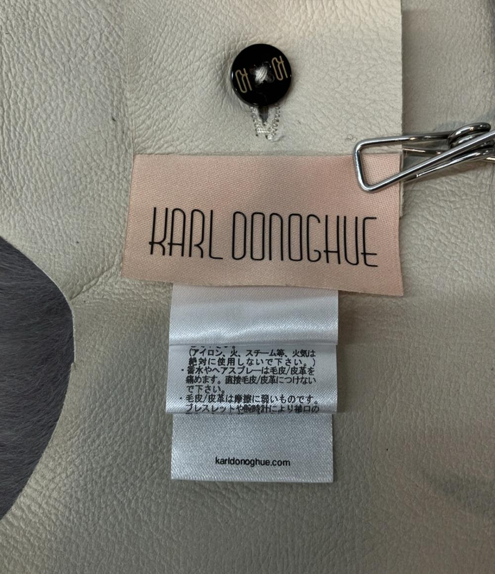 カールドノヒュー バイカラー ムートンファーストール レディース KARL DONOGHUE