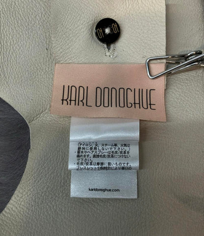 カールドノヒュー バイカラー ムートンファーストール レディース KARL DONOGHUE