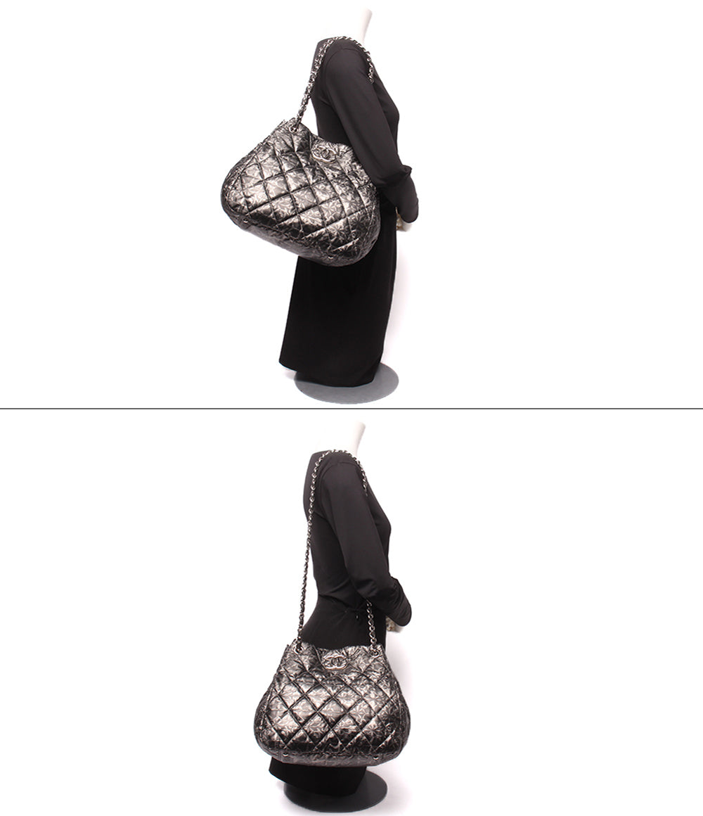 CHANEL チェーントートバッグ ショルダーバッグ 肩掛け シルバー金具 13番台 レディース シャネル