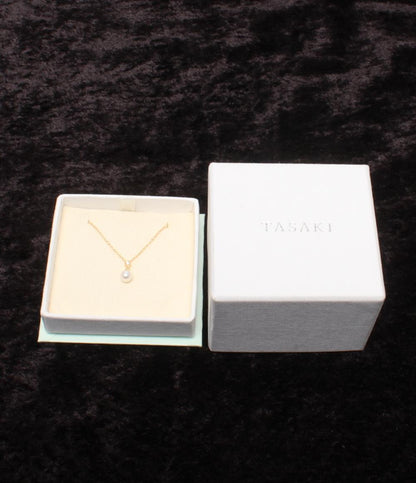 美品 タサキ ネックレス K18 ダイヤモンド 0.01ct レディース TASAKI