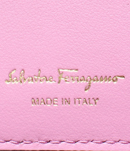 美品 サルヴァトーレフェラガモ 二つ折り財布 ヴァラ レディース Salvatore Ferragamo