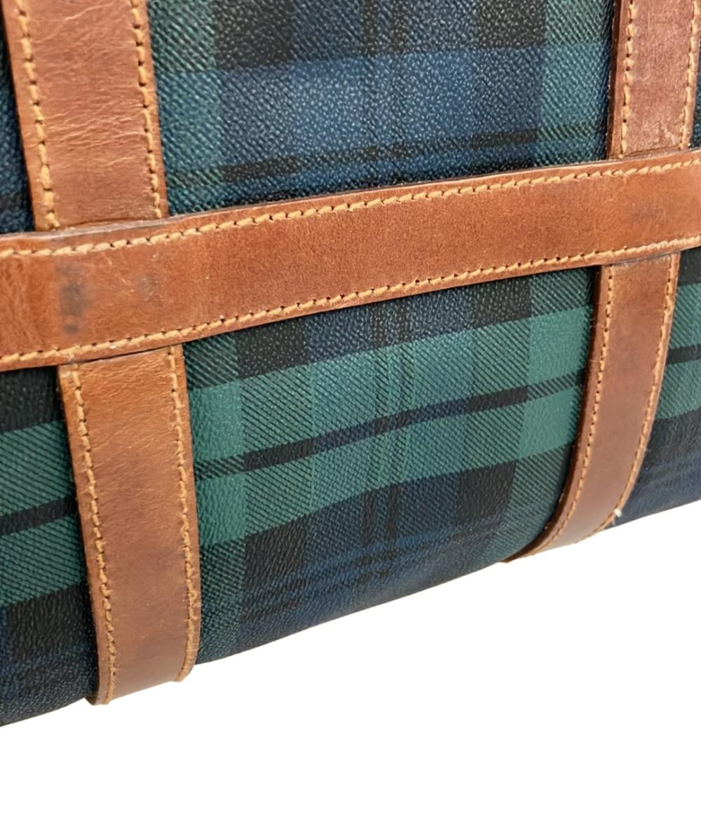 POLO RALPH LAUREN ボストンバッグ ショルダーバッグ 2WAY 斜め掛け チェック柄 レディース ポロラルフローレン