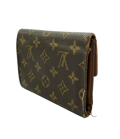 訳あり LOUIS VUITTON 三つ折り財布 ポルト トレゾール エテュイ パピエ モノグラム M61202 レディース メンズ ルイ・ヴィトン