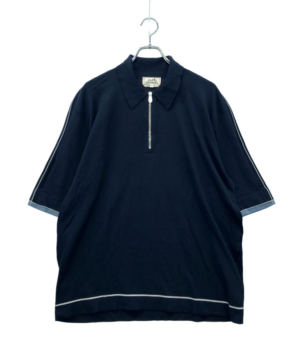 HERMES 半袖シャツ ハーフジップ メンズ SIZE XXL エルメス