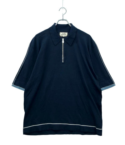HERMES 半袖シャツ ハーフジップ メンズ SIZE XXL エルメス