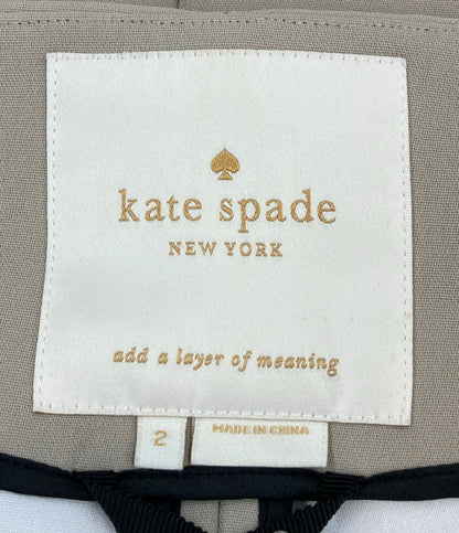 Kate Spade ノーカラーリボンコート NJMU2253 レディース SIZE 2 (M) ケイトスペード