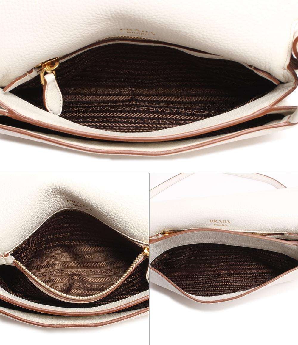 プラダ レザーショルダーバッグ ゴールド金具 ヴィッテロダイノレザー 1BH031 レディース PRADA