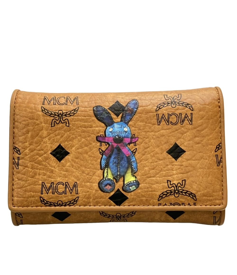 美品 MCM 三つ折り財布 メンズ レディース エムシーエム