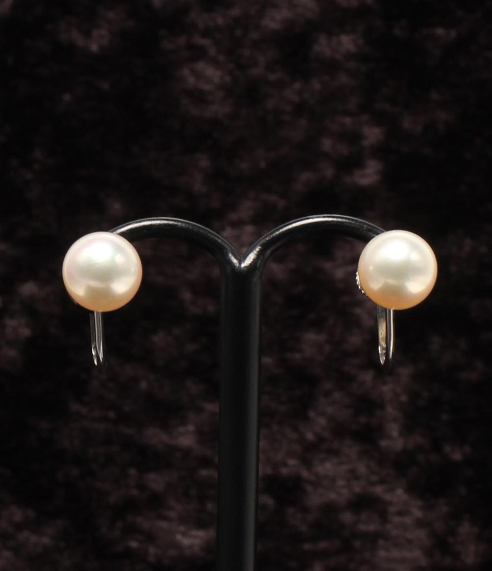 イヤリング K14WG パール 7.6mm レディース