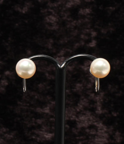 イヤリング K14WG パール 7.6mm レディース