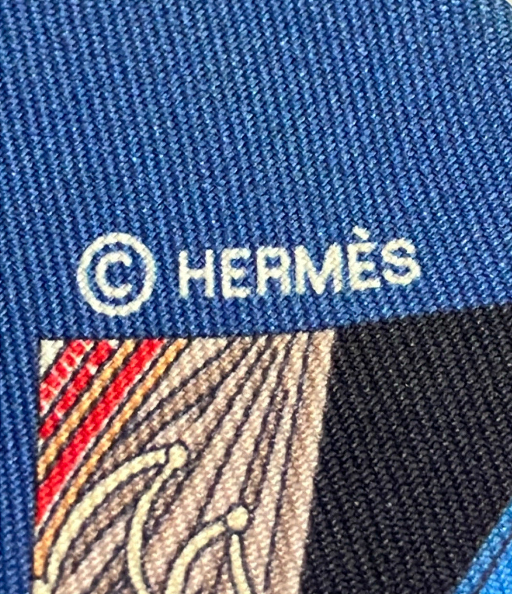 HERMES スカーフ シルク100% ツイリー SPRINGS SPRINGS レディース