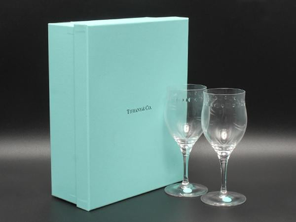 TIFFANY&Co. ワイングラス 2点セット ペア スウィング ティファニー