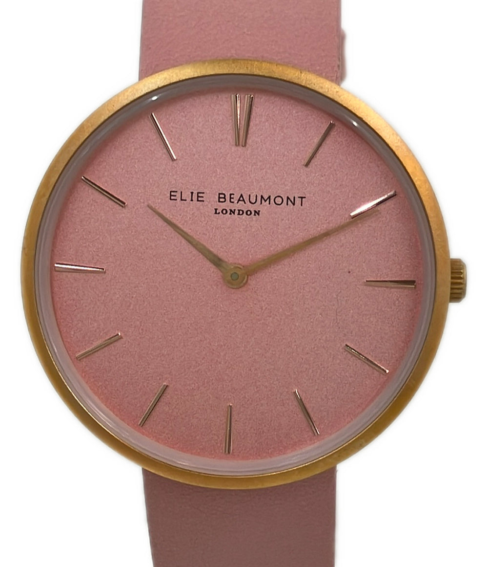 ELIE BEAUMONT 腕時計 クオーツ ピンク EB817 レディース エリー・ビューモント