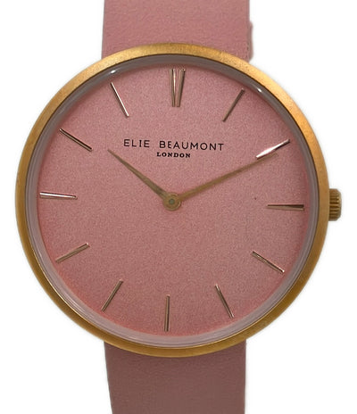 ELIE BEAUMONT 腕時計 クオーツ ピンク EB817 レディース エリー・ビューモント