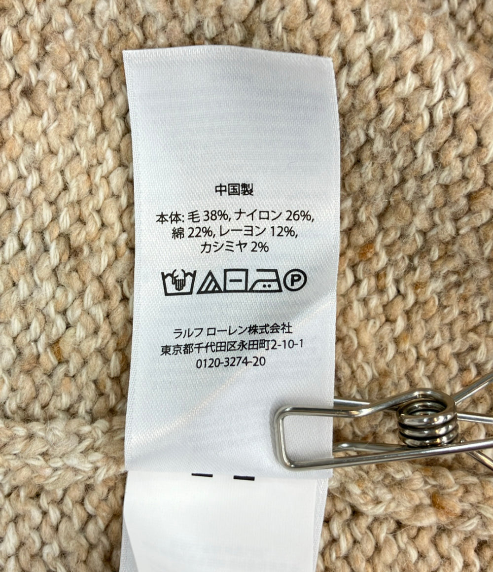 POLO RALPH LAUREN 長袖ニット ロゴ ウールブレンド 3XBRJ1q レディース SIZE M ポロ・ラルフローレン