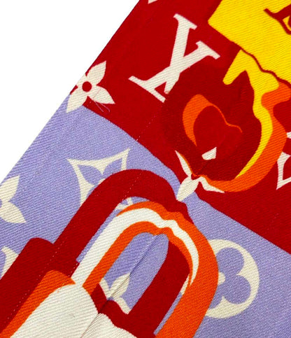 訳あり LOUIS VUITTON スカーフ シルク100% バンドー LV アンロックト M76675 レディース ルイ・ヴィトン