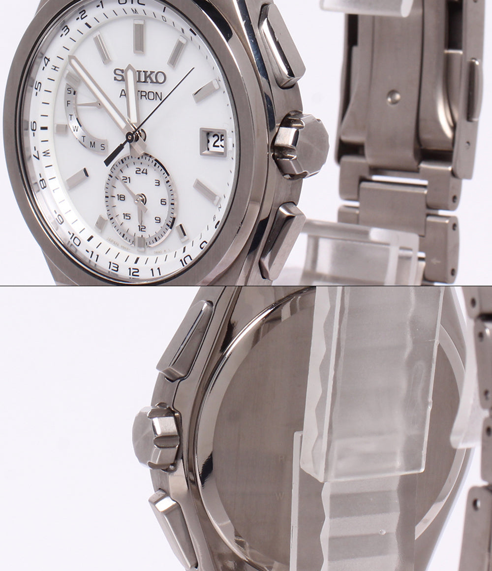 SEIKO 腕時計 アストロン ネクスター ソーラー電波 ホワイト SBXY-085 メンズ セイコー