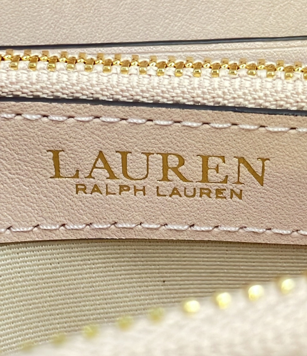 美品 ポロ・ラルフローレン ラウンドファスナー二つ折り財布 レディース POLO RALPH LAUREN