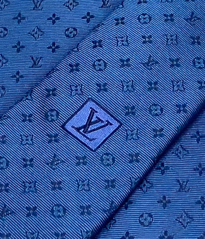 美品 LOUIS VUITTON ネクタイ シルク100% ネクタイ ネオ モノグラミッシム M75988 メンズ ルイ・ヴィトン