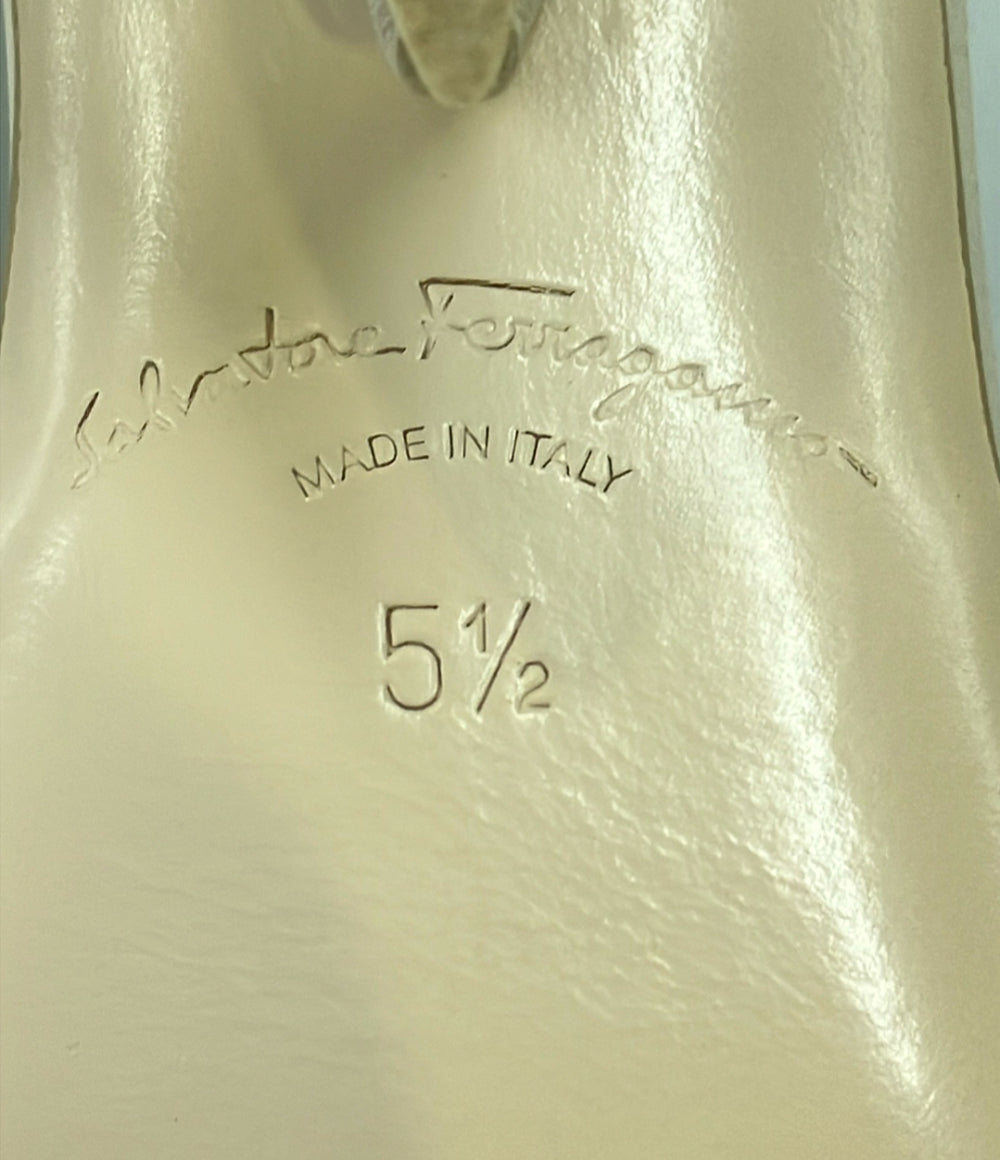 Salvatore Ferragamo ミュールサンダル VALERY 55 0749544 レディース SIZE 5 1/2 サルヴァトーレフェラガモ