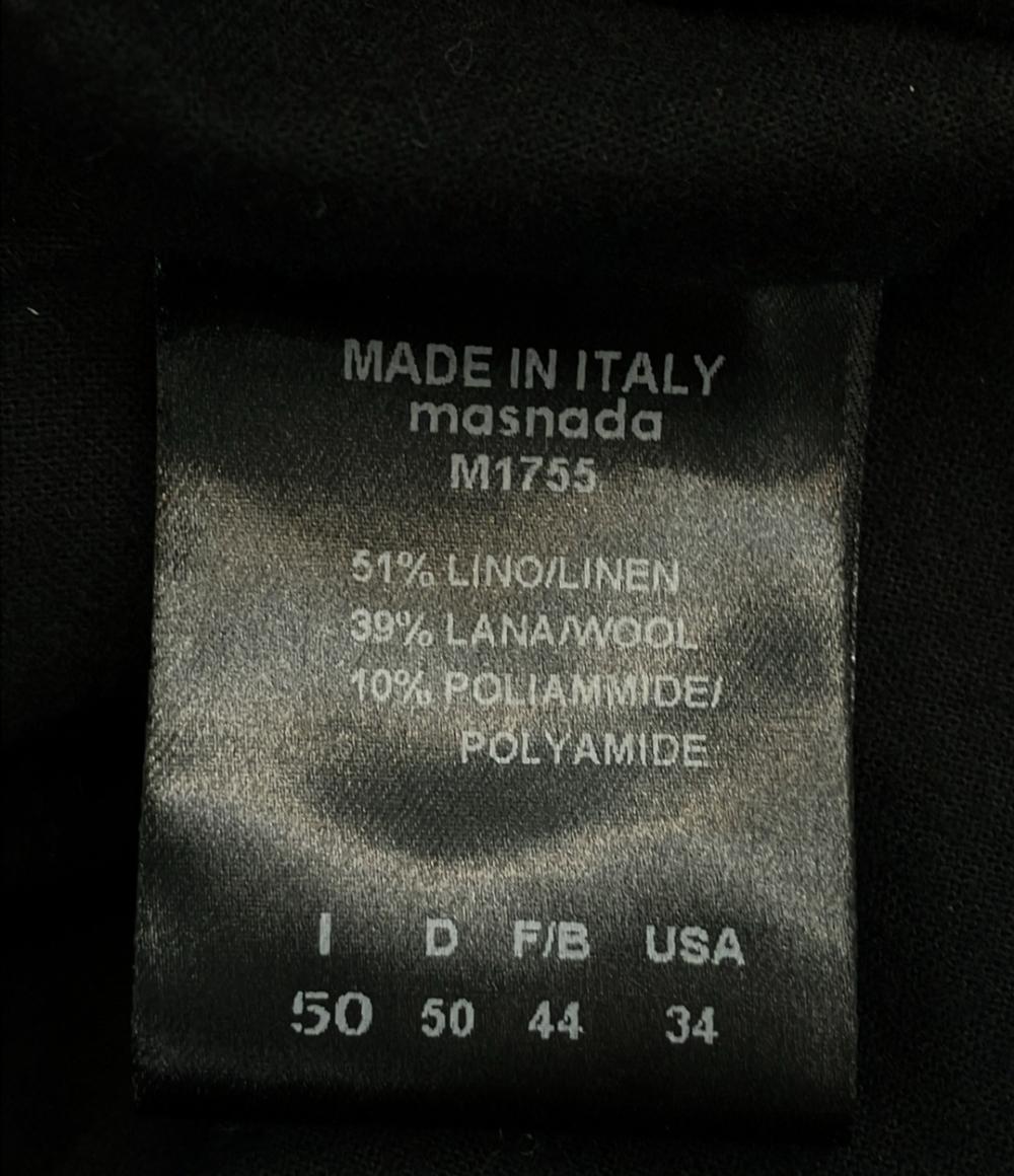 masnada ロングコート ブラック メンズ SIZE 50 (XL) マスナダ