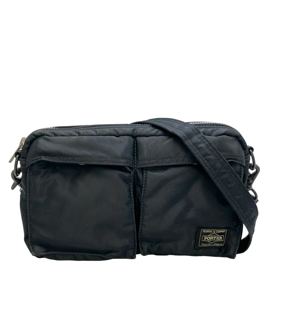 美品 PORTER 2way ショルダーバッグ 斜め掛け ポーチ タンカー メンズ ポーター