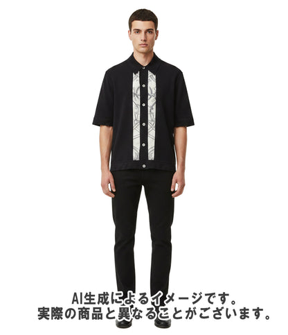 HERMES 半袖 ニットシャツ H557175HA メンズ SIZE S エルメス