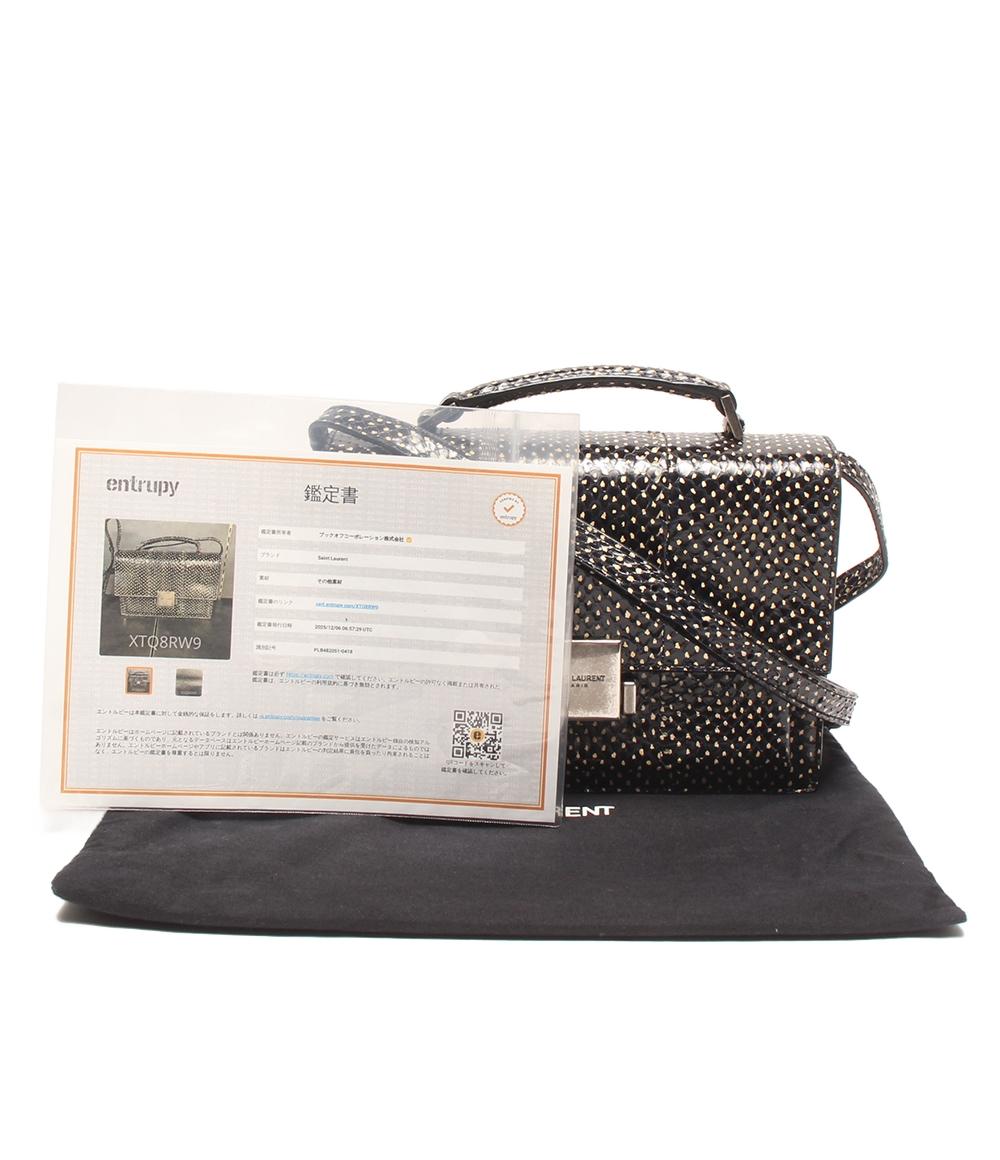 SAINT LAURENT 2way ハンドバッグ ショルダーバッグ 斜め掛け パイソン レディース サンローラン