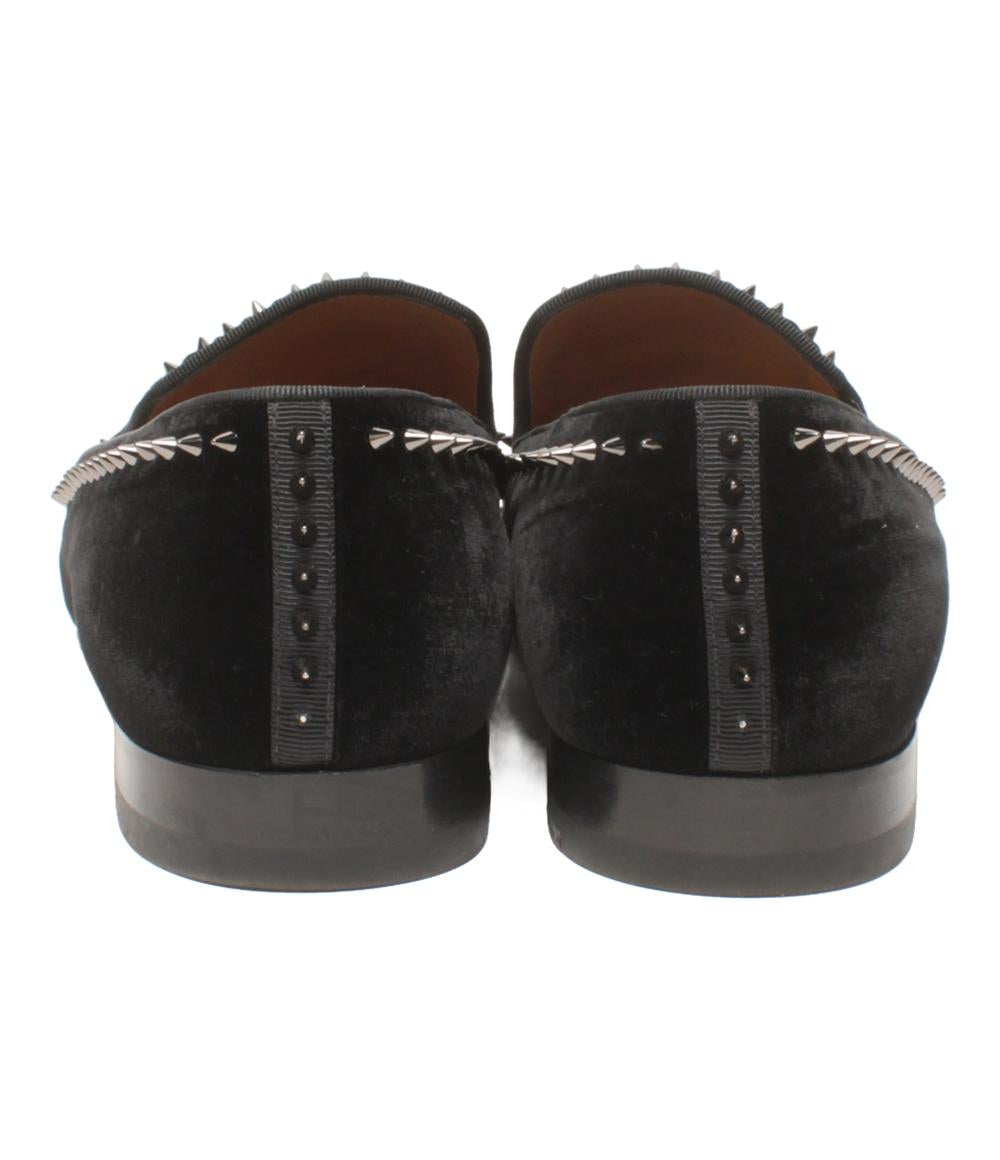 Christian Louboutin スパイクベルベットローファー スタッズ メンズ SIZE 41 25.5(cm) クリスチャンルブタン