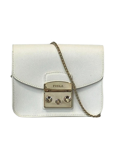 Furla 2way チェーンショルダーバッグ 斜め掛け クラッチバッグ メトロポリスミニ レディース フルラ