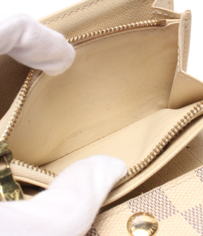 LOUIS VUITTON 三つ折り財布 ポルトフォイユ アレクサンドラ ダミエアズール N63068 レディース ルイ・ヴィトン