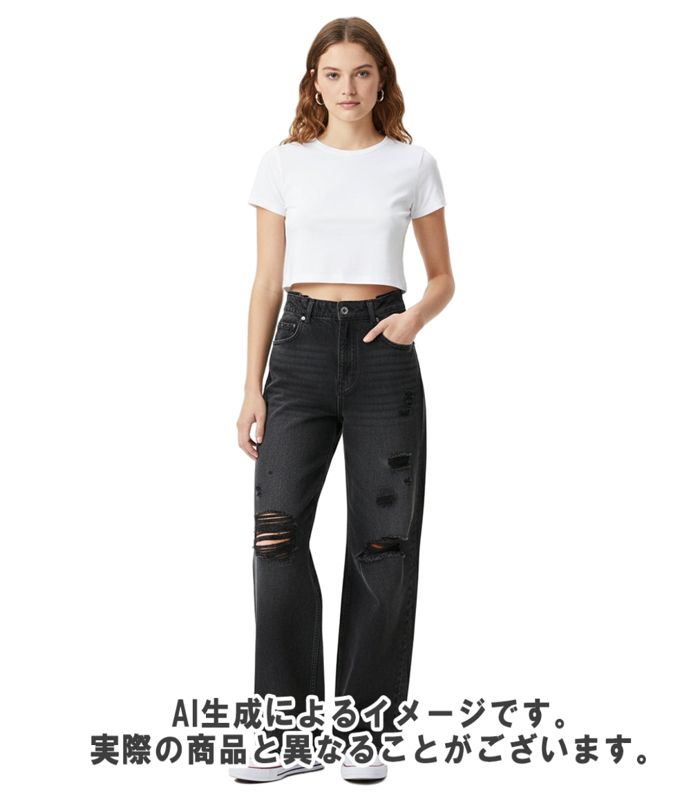 Miu Miu デニムパンツ ダメージ加工 GWP430 10KX レディース SIZE 25