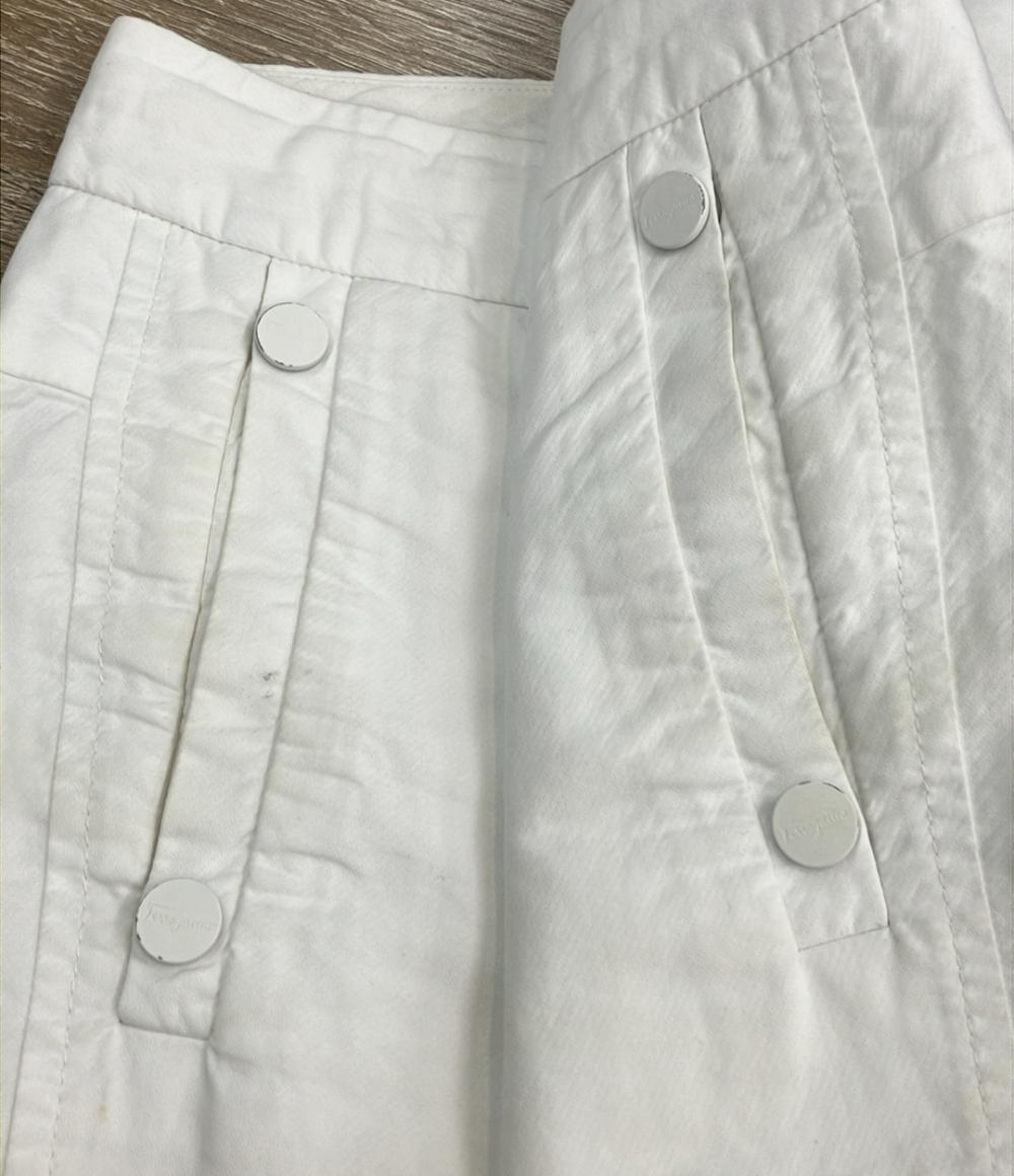 訳あり サルヴァトーレフェラガモ クロップドパンツ レディース SIZE 38 (M) Salvatore Ferragamo