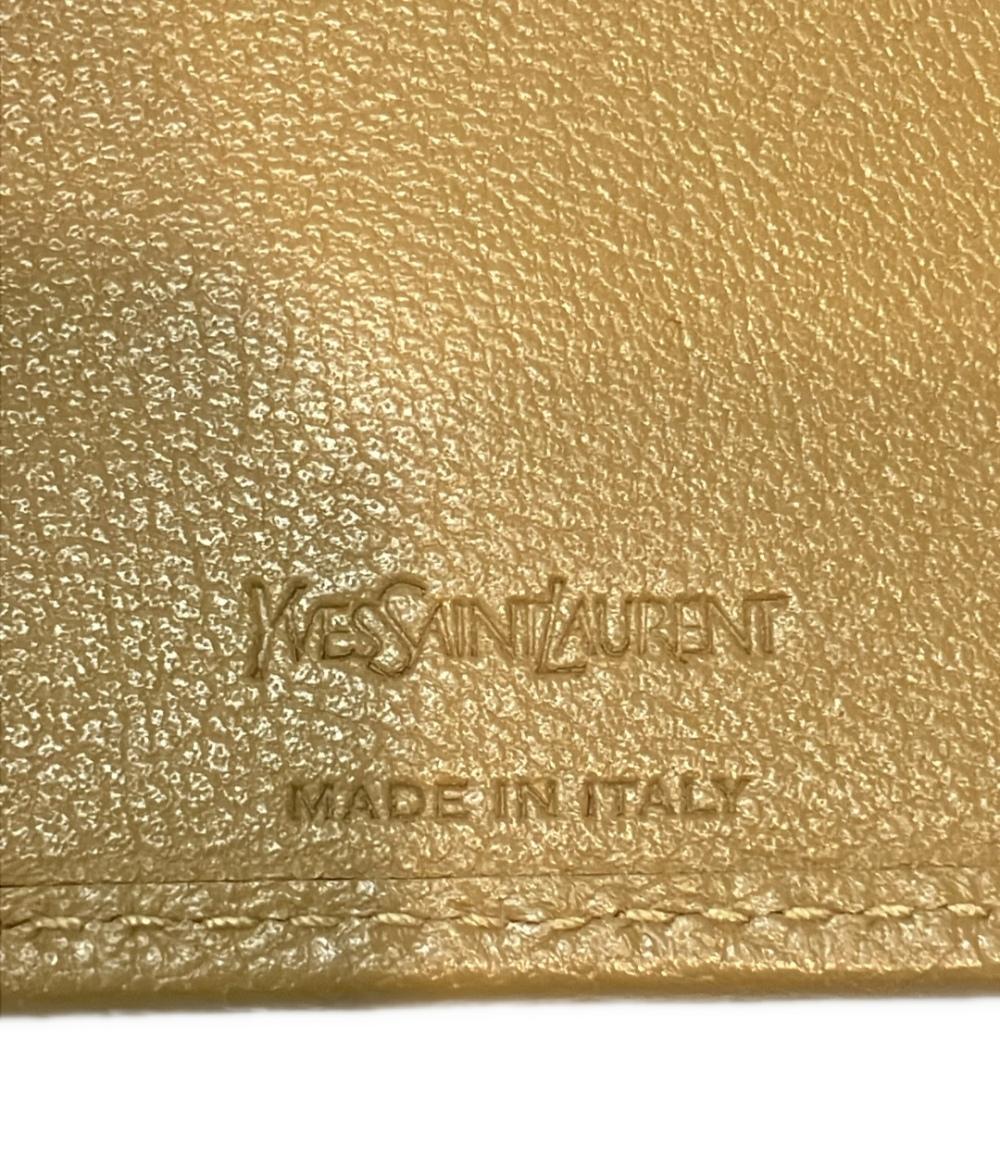 美品 イヴ・サンローラン 二つ折り財布 GUE568985 レディース YVES SAINT LAURENT