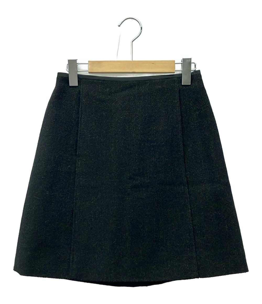 ヴィトン 08AW ウール セットアップ 36 ブラック RW082Aレディース ルイ・ヴィトン ウールスカート RW082A WNSK29W5B レディース SIZE 34