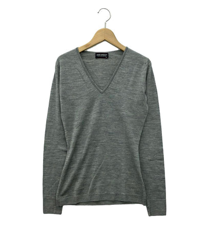 美品 ジョンスメドレー 長袖ニット Vネック レディース SIZE XS (XS) JOHN SMEDLEY