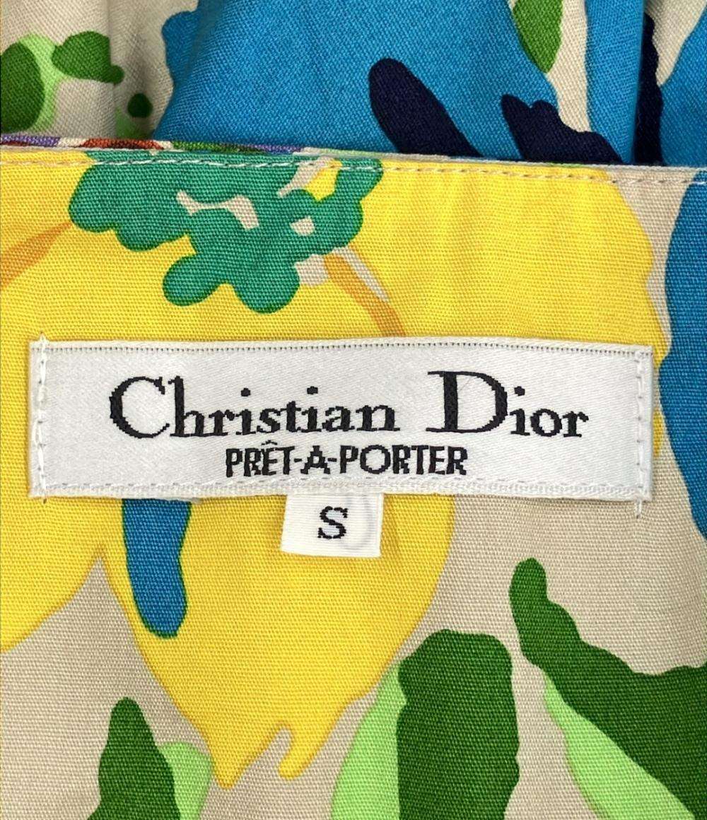 クリスチャンディオール プレタポルテ 花柄スカート レディース SIZE S Christian Dior pret-a-porter