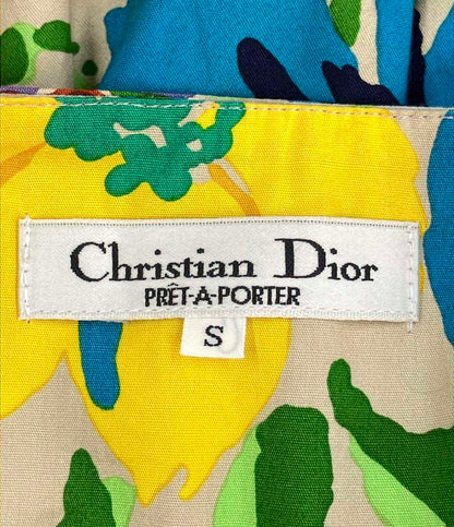 クリスチャンディオール プレタポルテ 花柄スカート レディース SIZE S Christian Dior pret-a-porter