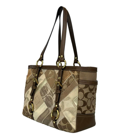 COACH トートバッグ 肩掛け パッチワーク シグネチャー 12527 レディース コーチ