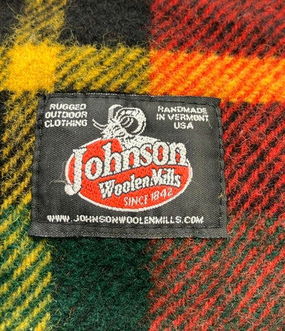 ジョンソンウーレンミルズ リュック ウールデイパック クレイジーチェック柄 メンズ Johnson Woolen Mills