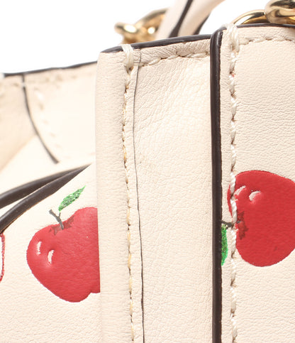 COACH 2WAYハンドバッグ ショルダーバッグ 斜め掛け アップル柄 レディース コーチ