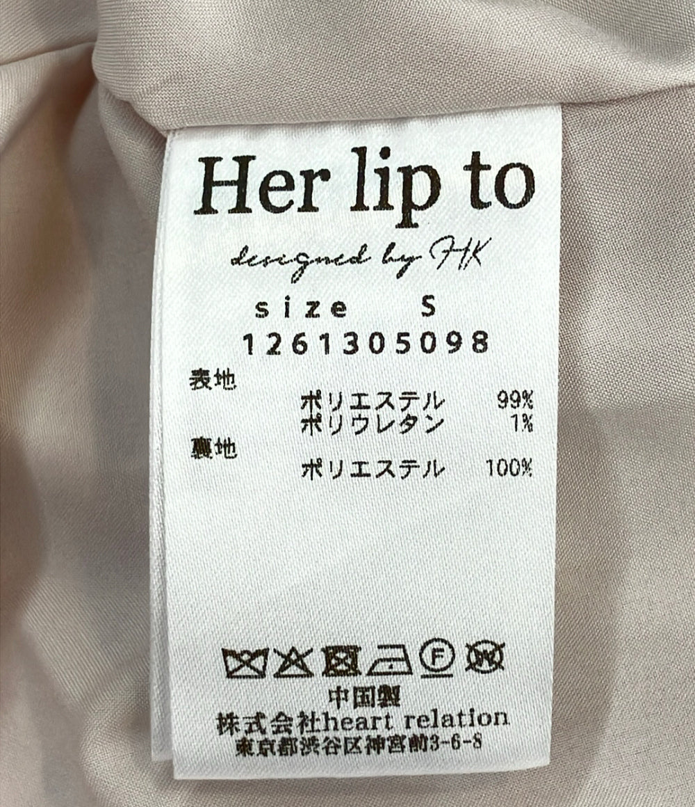 美品 Her lip to 半袖ワンピース Eliza Croquis Floral Dress 1261305098 レディース SIZE S ハーリップトゥ