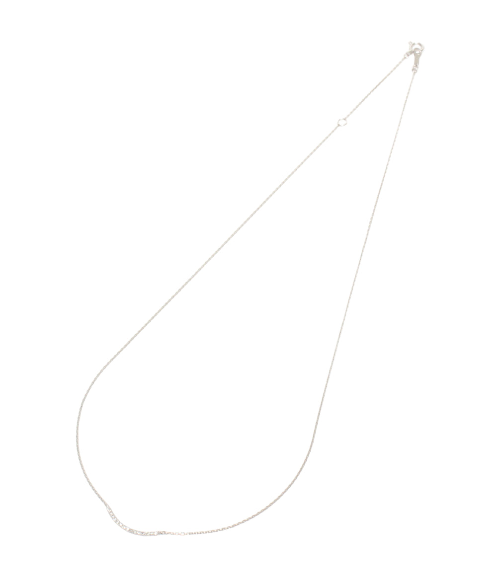 美品 ete ネックレス K18WG レディース エテ