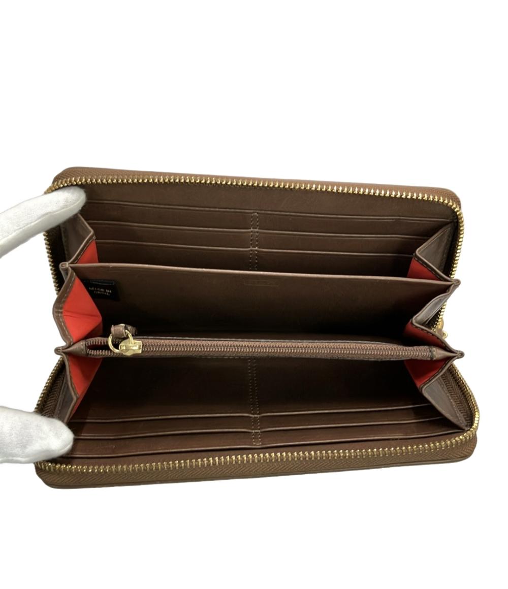 コーチ ラウンドファスナー長財布 シグネチャー レディース COACH